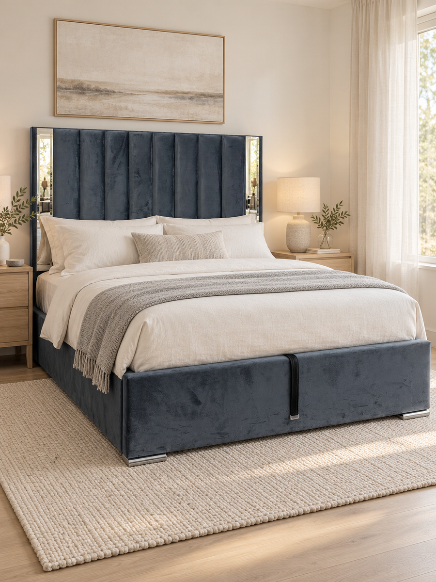 Mirrored Ottoman Bed
