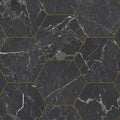 Nero Marquine Hexagon gold