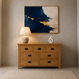 Minessota Bedroom Set - Double bed - 2 Door wardrobe - Dresser - Bedside