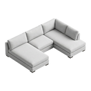 1X Armless (40") + 2x Chaise + LHF/RHF (NO STOOL)