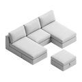1X Armless (40") + 2x Chaise + LHF/RHF + (Storage Stool)