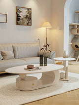 Florida Modern Stone Coffee Table with Storage Drawer