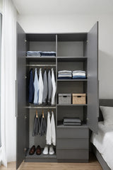 EA257 - Derby Tall 2 Door [ 3 Draws Outside ]