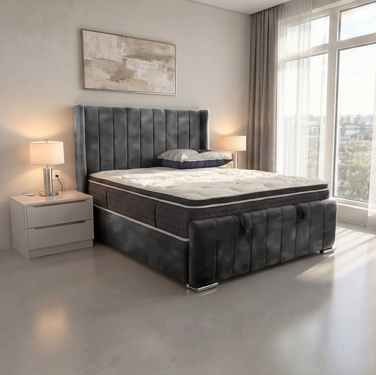 PL03 Plush Soft Velvet Grey