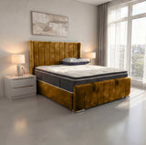 Arizona Winged Ottoman Bed