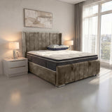 Arizona Winged Ottoman Bed