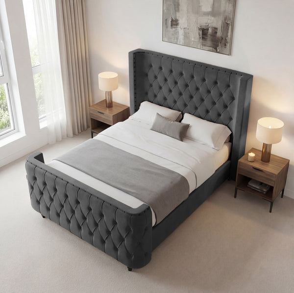 PL01 Plush Soft Velvet Steel