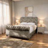 Seinna Swan Upholstered Bed Frame