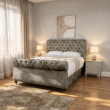 Seinna Swan Upholstered Bed Frame