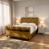 Seinna Swan Upholstered Bed Frame