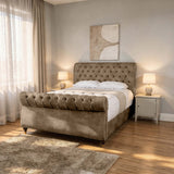 Seinna Swan Upholstered Bed Frame