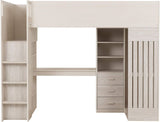 Jupiter High Sleeper Bed - White/Grey