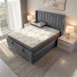 Arizona Winged Ottoman Bed