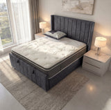 Arizona Winged Ottoman Bed