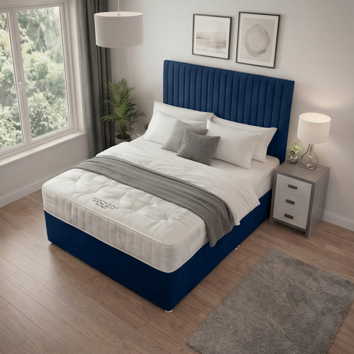 PL09 Plush Soft Velvet Blue