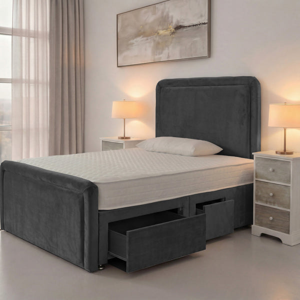 PL01 Plush Soft Velvet Steel