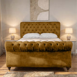 Seinna Swan Upholstered Bed Frame