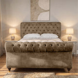 Seinna Swan Upholstered Bed Frame