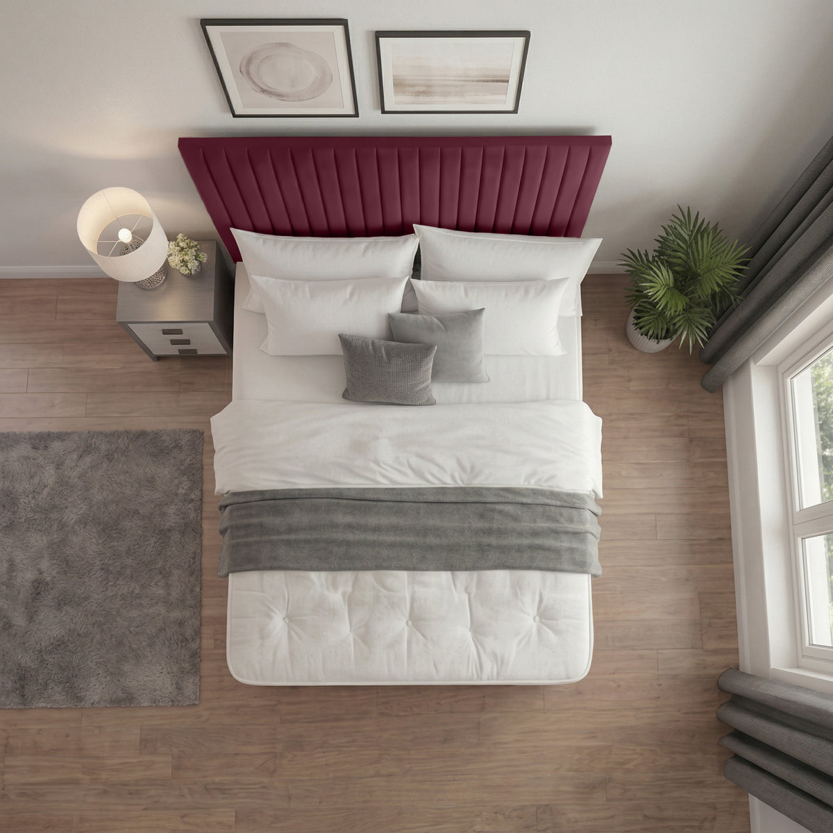 PL10 Plush Soft Velvet Claret