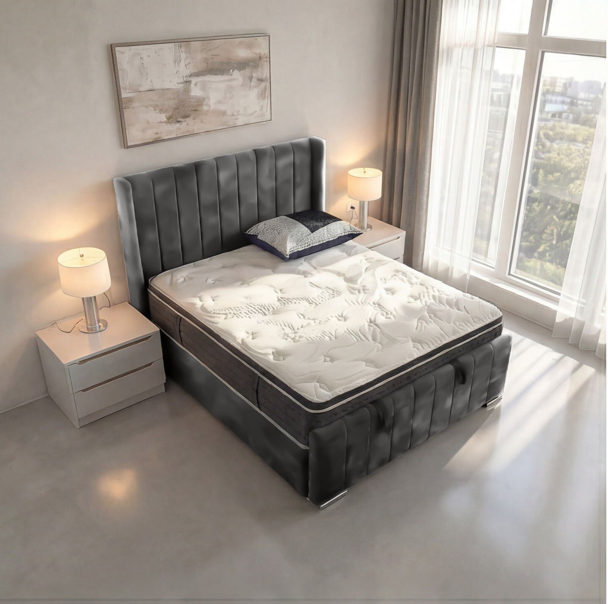 PL03 Plush Soft Velvet Grey