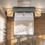 Seinna Swan Upholstered Bed Frame