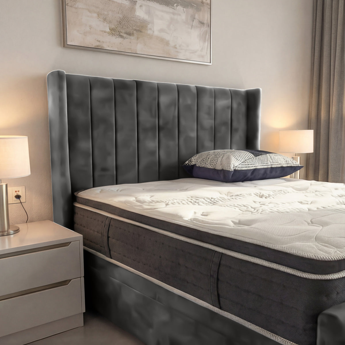PL03 Plush Soft Velvet Grey