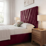 Valentino Designer Upholstered Bed Frame