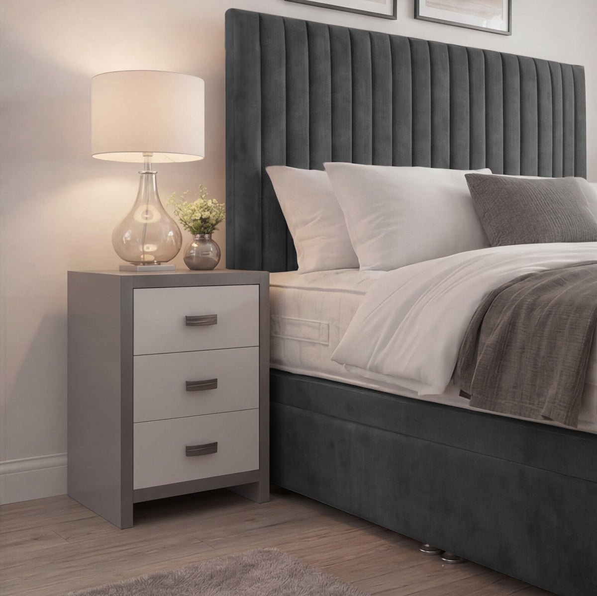 PL01 Plush Soft Velvet Steel
