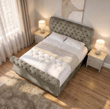Seinna Swan Upholstered Bed Frame