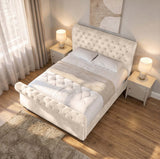 Seinna Swan Upholstered Bed Frame