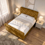 Seinna Swan Upholstered Bed Frame