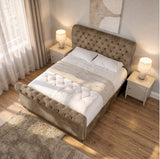Seinna Swan Upholstered Bed Frame