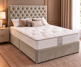 Deep Buttoned Chesterfield Double Bed with 54” Floorstanding Headboard - choice of Mattress