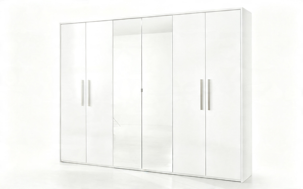 San Marino 6-Door Wardrobe - White