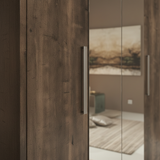 Bella Bedroom Set WIth 4-Door Wardrobe - Rovere Monte