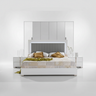 Bella Bedroom Set With 6 Door Wardrobe - White