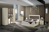 Gilda Bedroom Set With 4-Door Wardrobe - Pearl Bronze