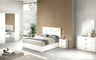 Vogue Bedroom Set With 4-Door Wardrobe - White Gold