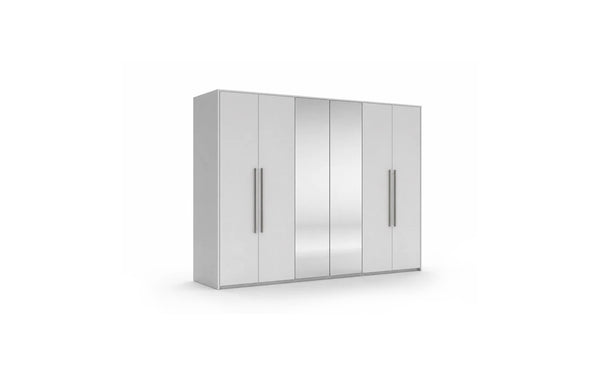 Bella 6 Door Wardrobe – 283cm - White