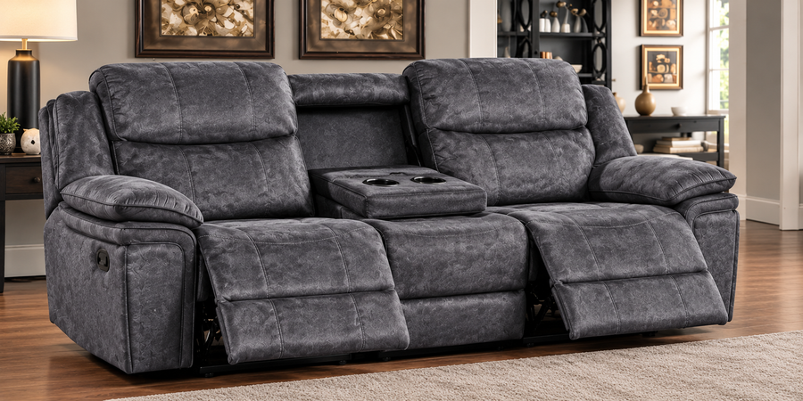 CLEARANCE 3 + 2 MILANO CHARCOAL