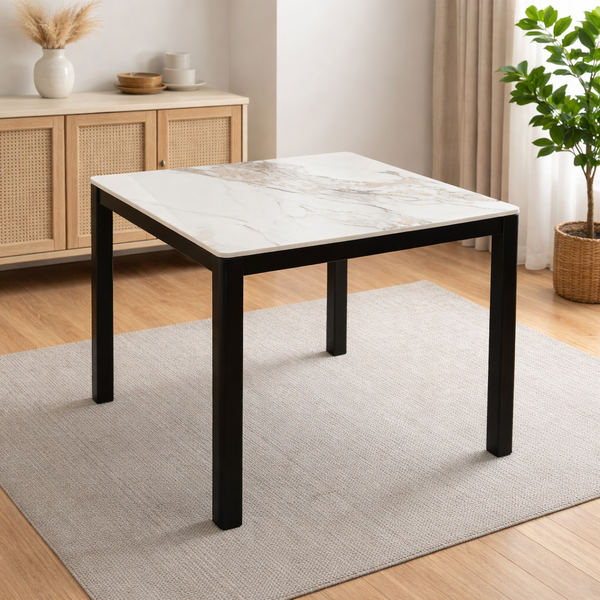 Amber Stone Top Dining Table