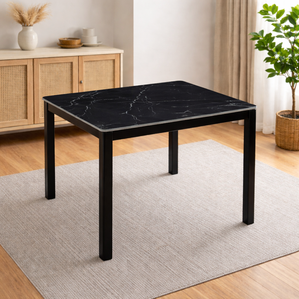 Amber Stone Top Dining Table