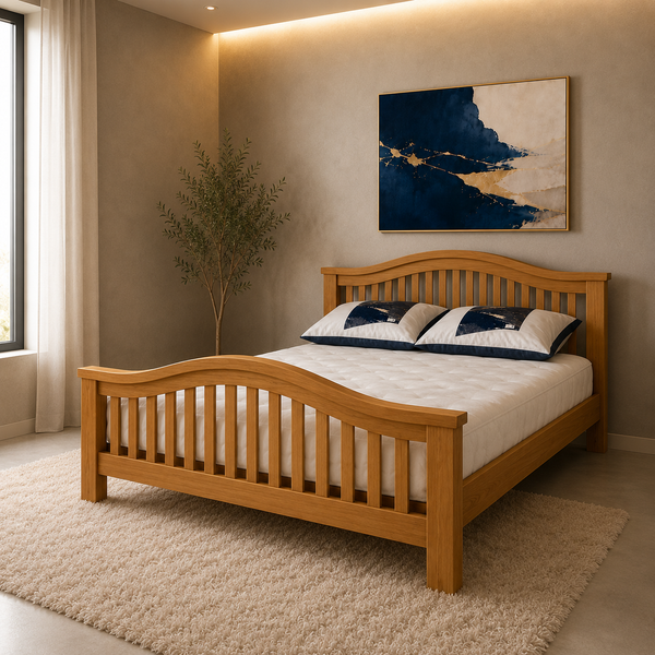 Minessota Bedroom Set - Double bed - 2 Door wardrobe - Dresser - Bedside