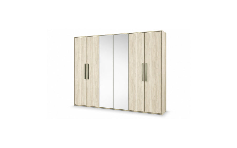 Dafne 6-Door Wardrobe - Beige Van Guard