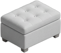 BUTTON TOP STORAGE STOOL (matching feet)