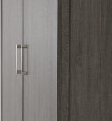 LISBON 2 DOOR WARDROBE - BLACK WOOD GRAIN