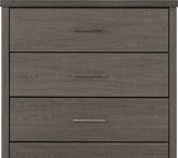 Lisbon 3 Drawer Chest – Black Wood Grain Finish