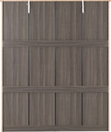LISBON 4 DOOR WARDROBE - BLACK WOOD GRAIN