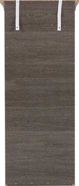 Lisbon 5 Drawer Narrow Chest – Black Wood Grain Finish