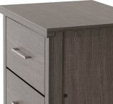 Lisbon 5 Drawer Narrow Chest – Black Wood Grain Finish